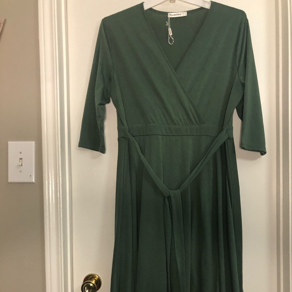 Faux Wrap Dress